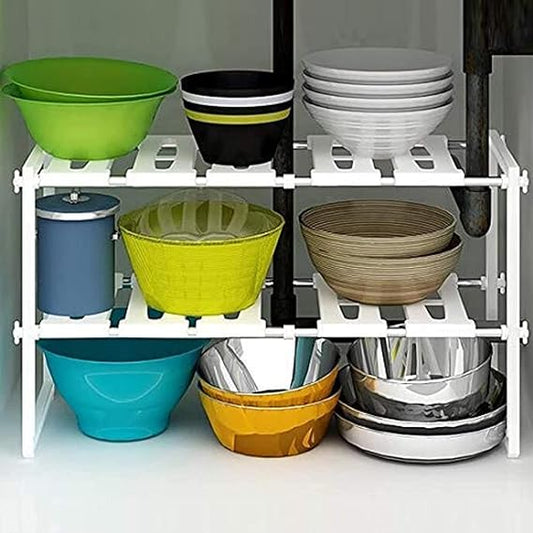 Adjustable Storage Organizer Rack